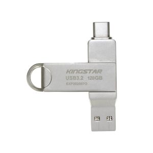 فلش مموری کینگ استار Dual- C Flash Drive Type- C 3.2 128 GB C60 ظرفیت 128 گیگابایت — تصویر 2