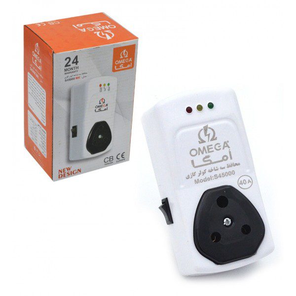 محافظ-سه-شاخه-کولرگازی-امگا-omega-مدل-s45000mk محافظ برق کولر گازی Omega S45000 MK