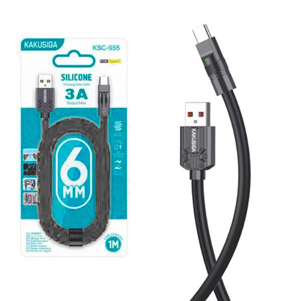 کابل تایپ سی (Type-C) کاکو (KAKUSIGA) طول 1 متر مدل KSC-955