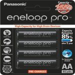باطری قلمی قابل شارژ پاناسونیک مدل Eneloop Pro BK-3HCDE/2BE بسته 4 عددی