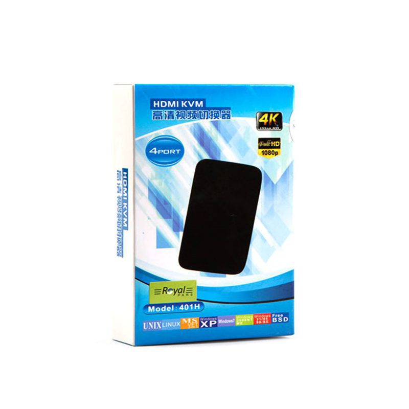 کی وی ام سوییچ 4 پورت HDMI مدل 401H رویال — تصویر 2