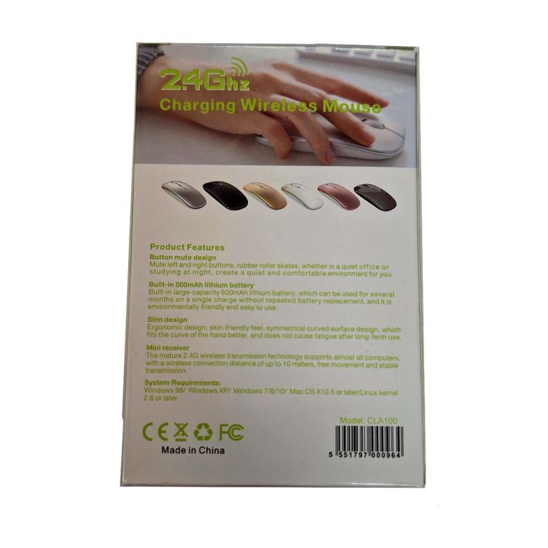 ماوس بی سیم شارژی مدل CLA 100 کد 7421-7782 — تصویر 4