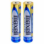 باطری نیم قلم مکسل مدل ALKALINE BATTERY بسته دو عددی کارتی — تصویر 2