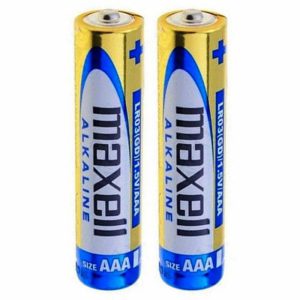 باطری نیم قلم مکسل مدل ALKALINE BATTERY بسته دو عددی کارتی — تصویر 2