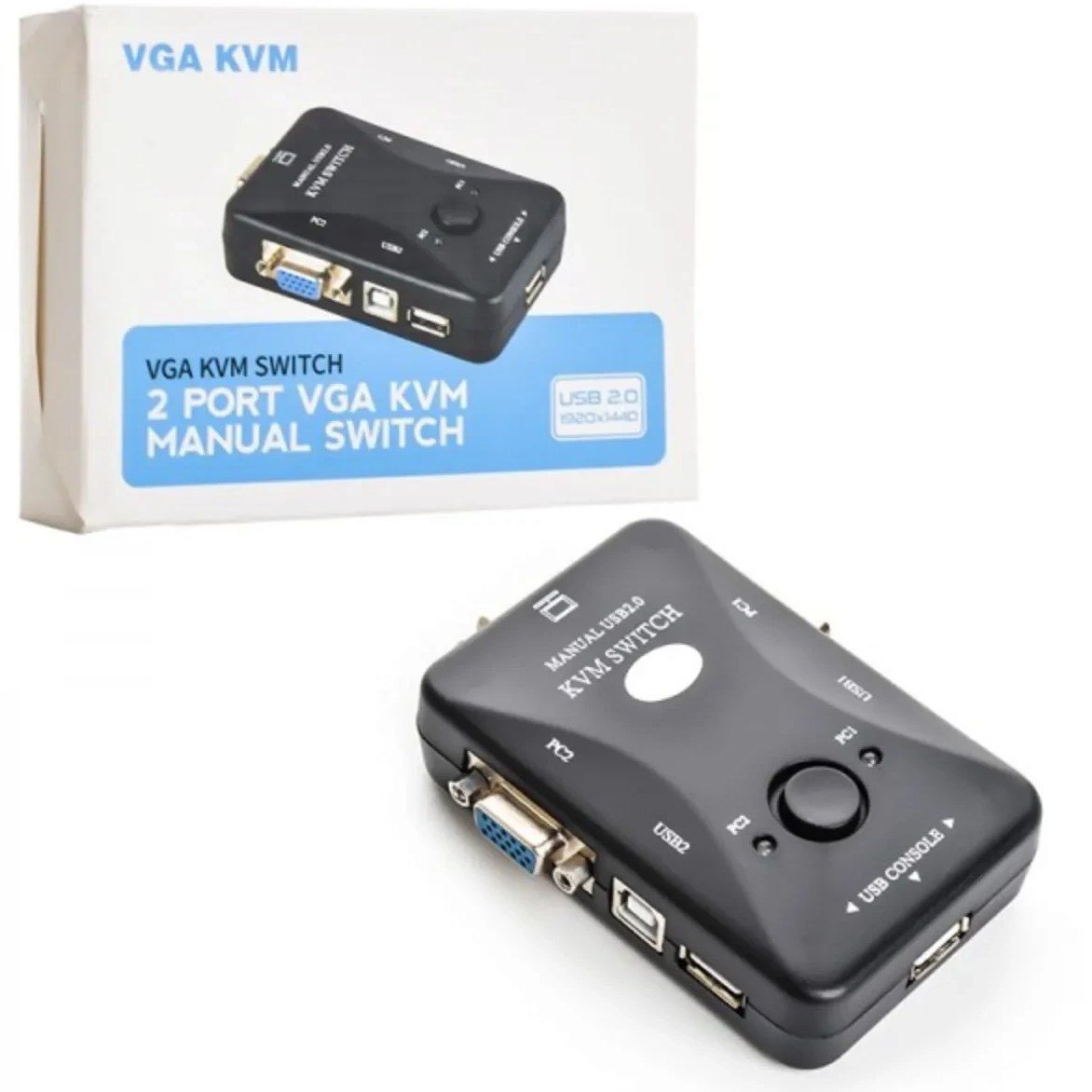 KVM سوئیچ 2 پورت USB دستی اورجینال