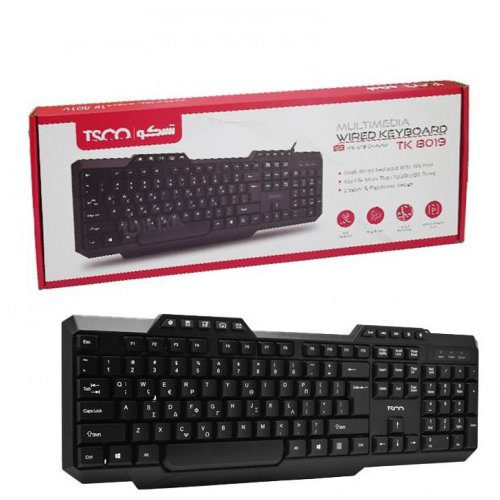کیبورد تسکو با سیم مدل TK 8019 کد 8320 - سیکاس کالا کیبورد تسکو با سیم مدل TK 8019 — تصویر 2