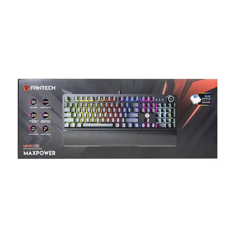 کیبورد باسیم گیمینگ فنتک مدل MAXPOWER MK853V2 کد 8358-8357 — تصویر 2