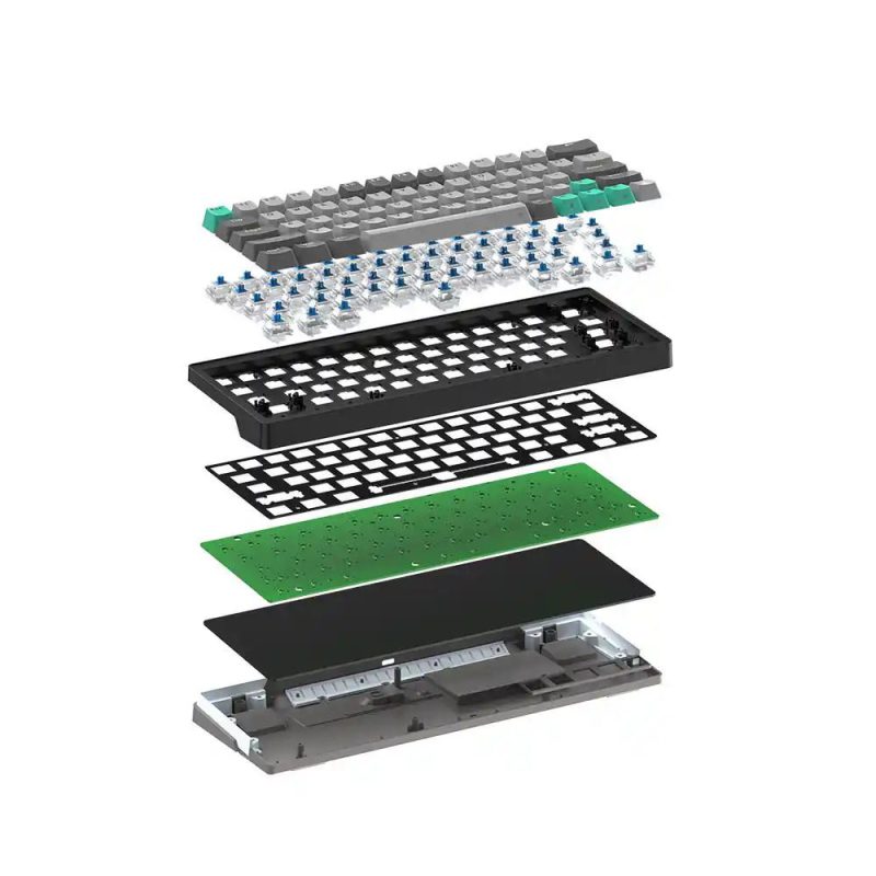 کیبورد بی‌سیم گیمینگ فنتک مدل ATOM PRO63 MK912 سوییچ آبی — تصویر 3