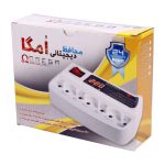 محافظ برق تلویزیون و یخچال فریزر 7 خانه Omega با کابل 3 متری