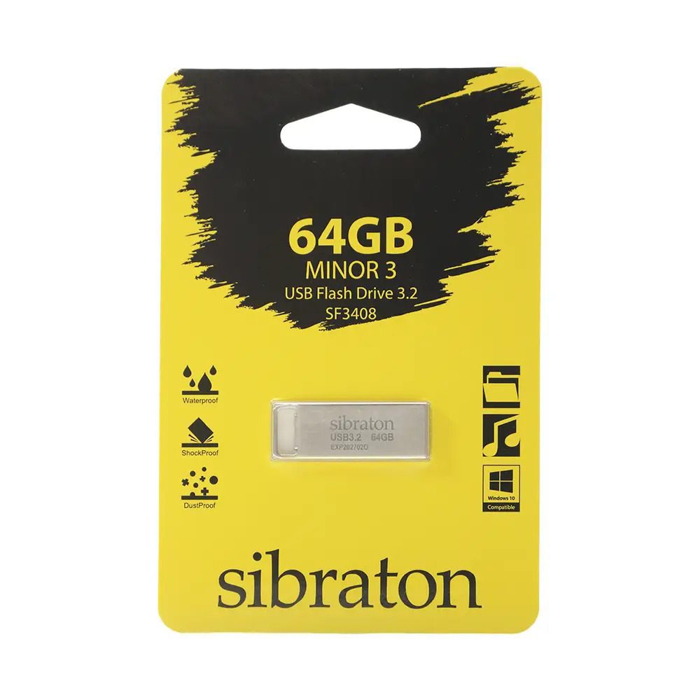 فلش مموری Minor 3 سیبراتون USB Flash Drive 3.2 SF3408 ظرفیت64 گیگابایت کد 8301-8302 - سیکاس کالا فلش مموری Minor 3 سیبراتون USB Flash Drive 3.2 SF3408 ظرفیت64 گیگابایت کد 8301-8302 — تصویر 4