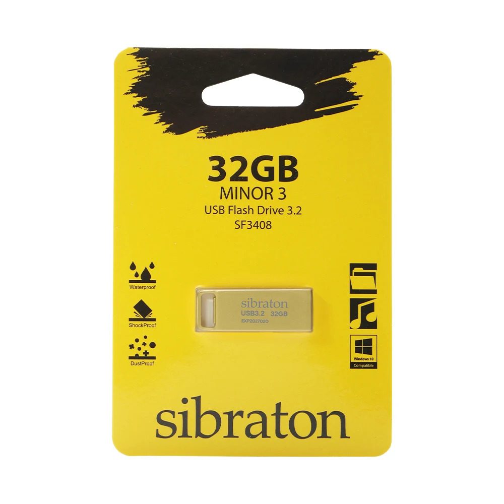 فلش مموری Minor 3 سیبراتون USB Flash Drive 3.2 SF3408 ظرفیت32 گیگابایت کد 8300 - سیکاس کالا فلش مموری Minor 3 سیبراتون USB Flash Drive 3.2 SF3408 ظرفیت32 گیگابایت