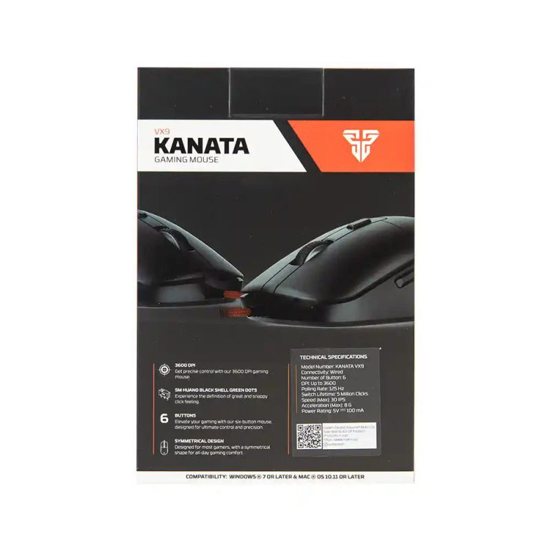 ماوس گیمینگ باسیم فنتک مدل KANATA VX9 — تصویر 2