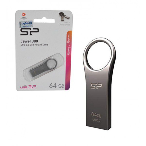 فلش مموری 64 گیگابایت سیلیکون پاور مدل JEWEL J80 USB 3.2