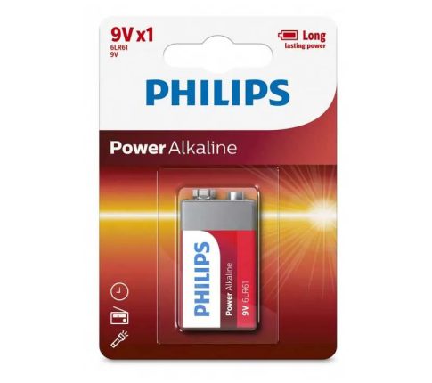 باطری کتابی فیلیپس مدل Power Alkaline 6LR61P1B/97 کد 8389 - سیکاس کالا باطری کتابی فیلیپس مدل Power Alkaline 6LR61P1B/97