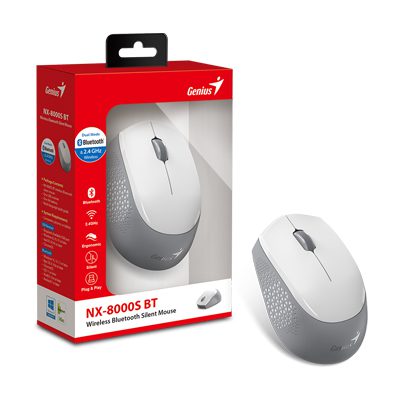 ماوس بی سیم جنیوس مدل Genius NX-8000S BT سایلنت کد 8414-9107 - سیکاس کالا ماوس بی سیم جنیوس مدل Genius NX-8000S BT سایلنت کد 8414-9107