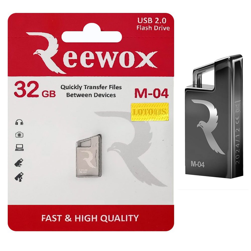 Reewox-m04-USB-32g فلش مموری ریووکس مدل M-04 ظرفیت 32 گیگابایت