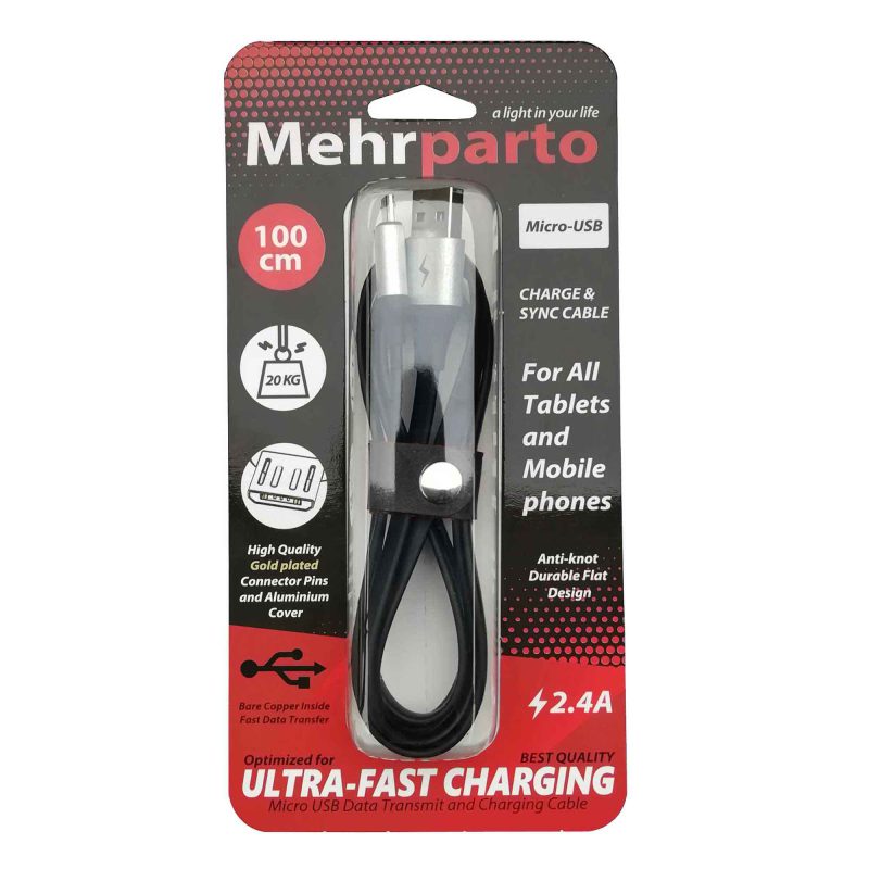 کابل تبدیل USB به microUSB مهرپرتو مدل MPUCMF1 طول 1 متر — تصویر 4
