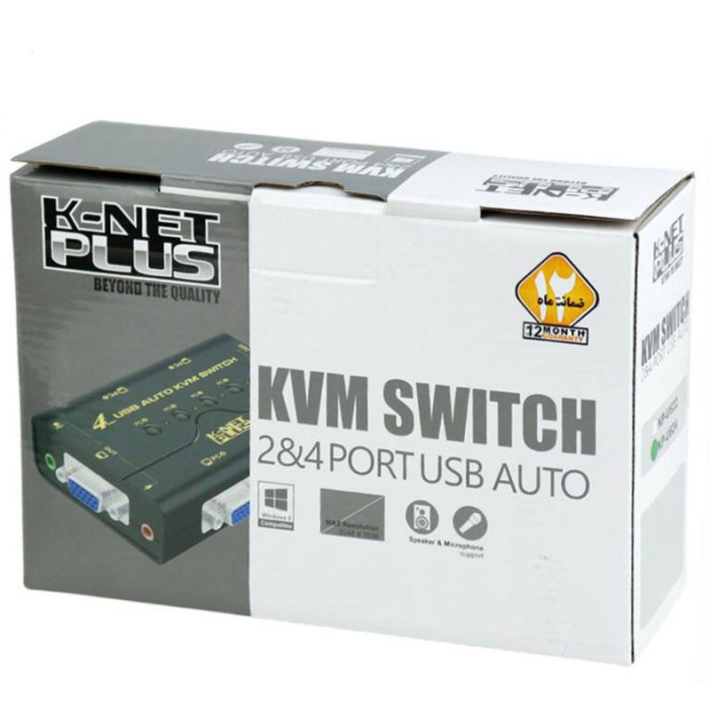 سوئیچ 4 پورت VGA KVM کی نت پلاس KPU62 — تصویر 3