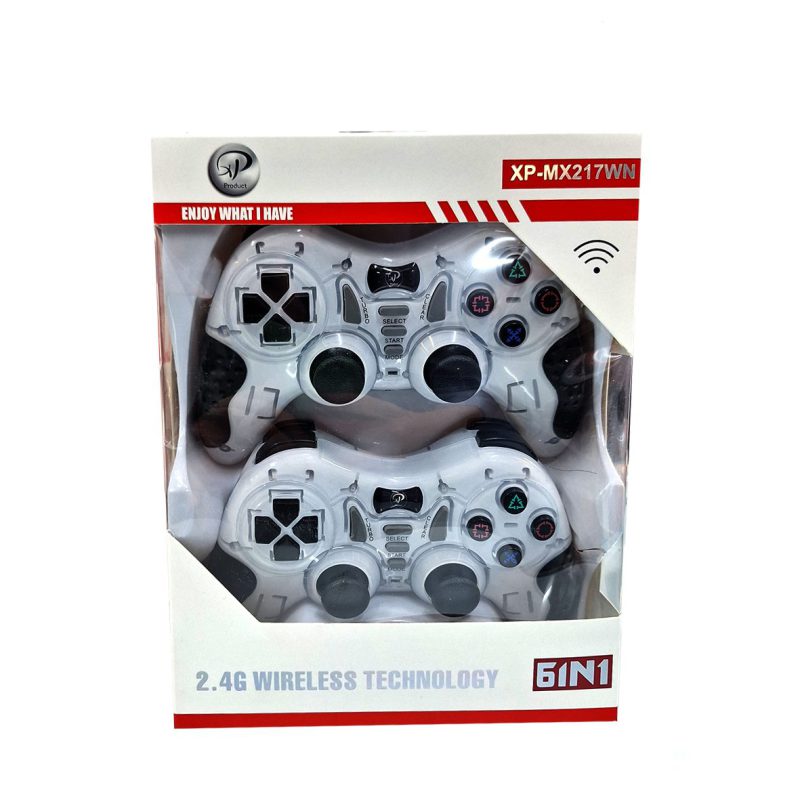 دسته بازی بی سیم دوبل شوکدار XP-MX217WN کد 8520-8521-8522-8523