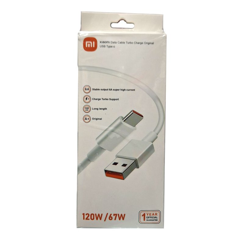 کابل سوپر توربو شارژ شیائومی Type-C خروجی 6 آمپر — تصویر 2
