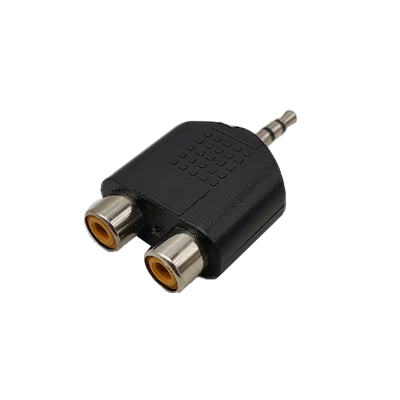 تبدیل 2 به 1 AV به جک 3.5 میلی متری مادگی به نری کد 8370 - سیکاس کالا تبدیل 2 به 1 AV به جک 3.5 میلی متری مادگی به نری