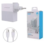 شارژر دیواری 65 وات کینگ استار به همراه کابل مدل KW295PD