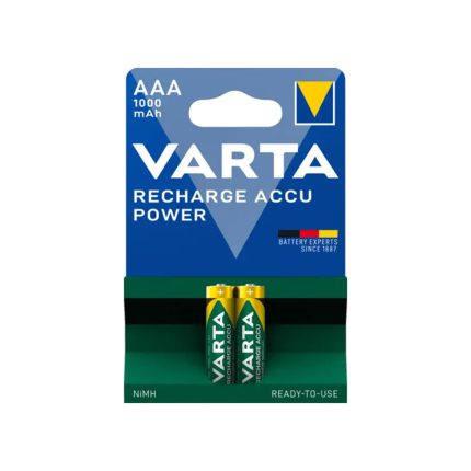 باطری نیم قلمی شارژی وارتا 1000mAh بسته 2 عددی کد 8766 - سیکاس کالا باطری نیم قلمی شارژی وارتا 1000mAh بسته 2 عددی — تصویر 2