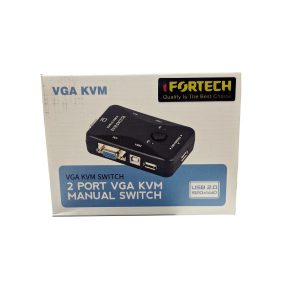 KVM سوئیچ 2 پورت USB دستی ایفورتک Ifortech — تصویر 2