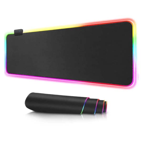 ماوس پد گیمینگ ضخیم چراغدار 30x80 RGB — تصویر 3