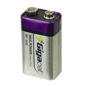 باطری کتابی Gigacell Max Power Heavy Duty 6F22 9V