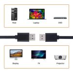 کابل دیسپلی پورت 4K ساپورت ضخیم بدون نویز 1.8 متر