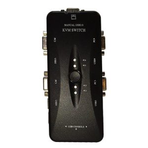 کی وی ام سوئیچ چهار پورت دستی KVM switch 4 port USB — تصویر 3