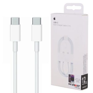 کابل تبدیل فست شارژ Apple A2795 Type-C To Type-C 60W 1m + سوزن سیم کارت — تصویر 2