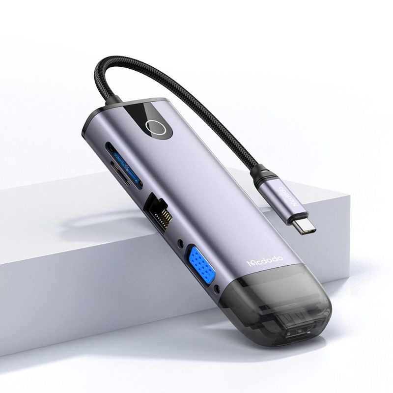 هاب تایپ سی مک دودو مدل HU-7420 با ۱۰ پورت — تصویر 5