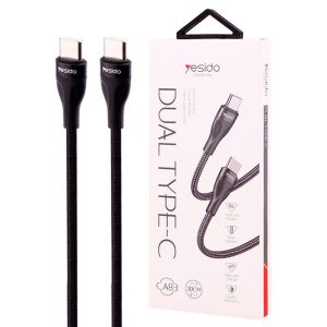 کابل تبدیل فست شارژ Yesido CA83 Type-C to Type-C 45W 30cm — تصویر 4
