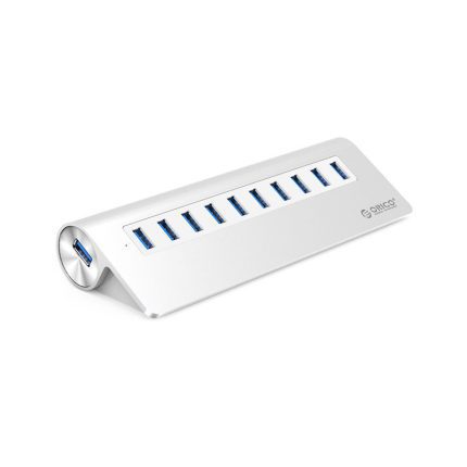هاب 10 پورت USB 3.0 اوریکو M3H10-V1 کد 8843 - سیکاس کالا هاب 10 پورت USB 3.0 اوریکو M3H10-V1