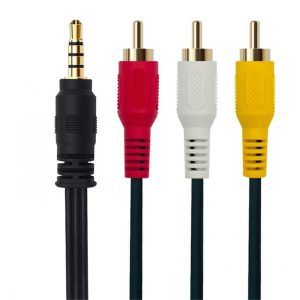 کابل تبدیل صدا و تصویر 1 به 3 – AUX به AV — تصویر 2
