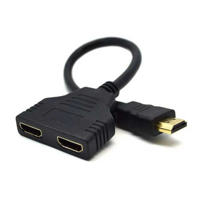 0530f789f1e61ab632b73895eb9a3177f3eef12e_1673001695 کابل تبدیل 1 به 2 HDMI مدل FULL HD_PLUS — تصویر 3