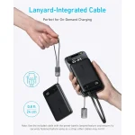 پاوربانک انکر مدل A1257 ظرفیت ۱۰۰۰۰ میلی آمپر ساعت فست شارژ کد 8982-8983 — تصویر 4