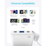 پاوربانک انکر مدل A1257 ظرفیت ۱۰۰۰۰ میلی آمپر ساعت فست شارژ کد 8982-8983 — تصویر 2