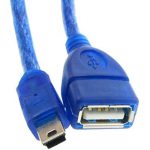 کابل تبدیل USB ماده به mini USB به طول 30 سانتی متر — تصویر 2