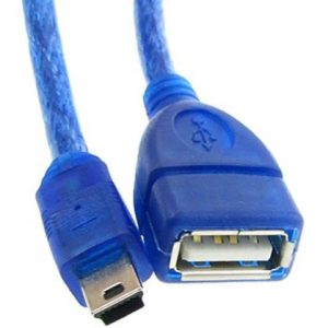 کابل تبدیل USB ماده به mini USB به طول 30 سانتی متر — تصویر 2