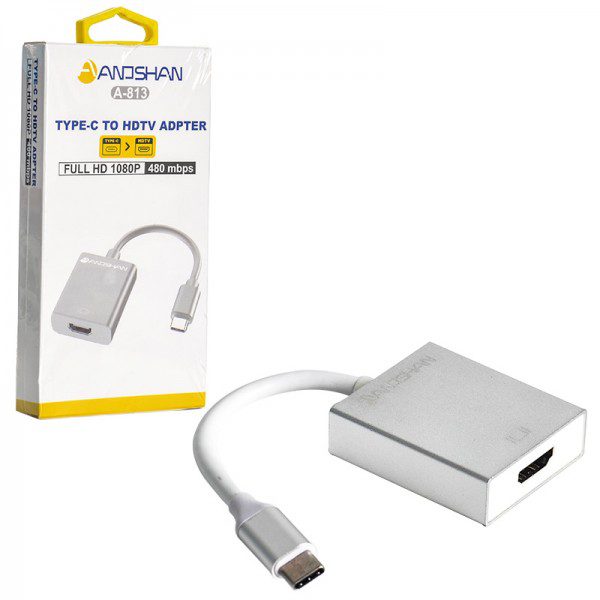 تبدیل-type-c-to-hdmi-انوشان-anoshan-مدل-a-813 تبدیل Type-C To HDMI انوشان (ANOSHAN) مدل A-813