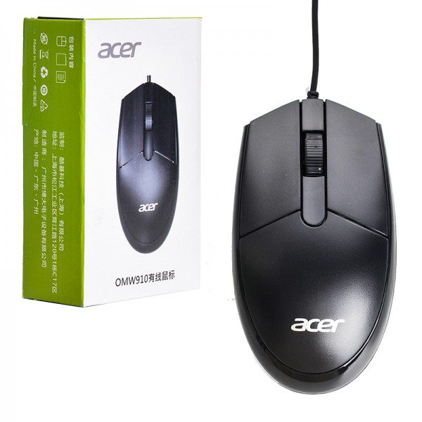 موس-سیم-دار-ایسر-acer-اورجینال-مدل-omw910 ماوس سیم دار سایلنت ایسر (acer)مدل OMW910