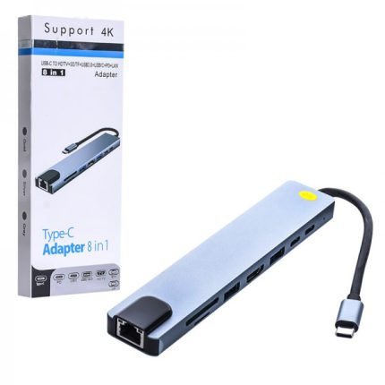 هاب 8 پورت USB-C مدل BYL-2017L کد 8906 - سیکاس کالا هاب 8 پورت USB-C مدل BYL-2017L