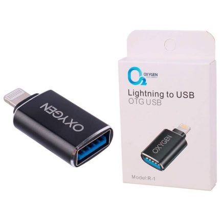 مبدل لایتنینگ به USB اکسیژن مدل R-1 کد 9063 - سیکاس کالا مبدل لایتنینگ به USB اکسیژن مدل R-1