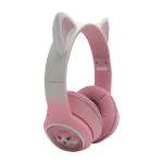 هدفون بی سیم طرح گربه مدل AKZ02 کد 9052-9053 — تصویر 5