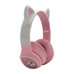 هدفون بی سیم طرح گربه مدل AKZ02 کد 9052-9053 — تصویر 5