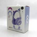 هدفون بی سیم طرح گربه مدل AKZ02 کد 9052-9053 — تصویر 7