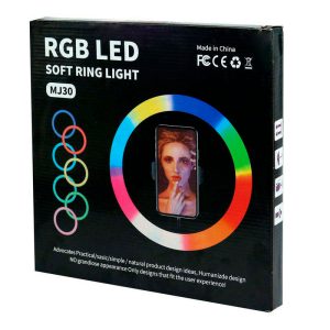 رینگ لایت 13 اینچ RGB LED MJ30 — تصویر 3